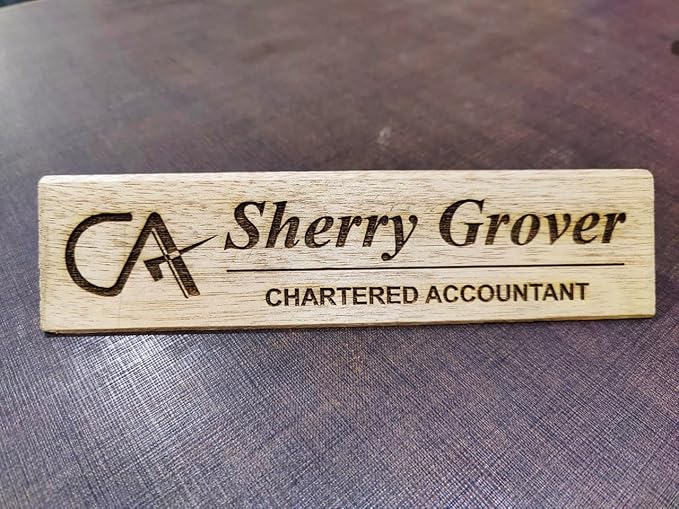 Office Table Name Plate Design