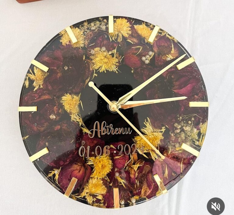 Customized Resin Wall Clock round